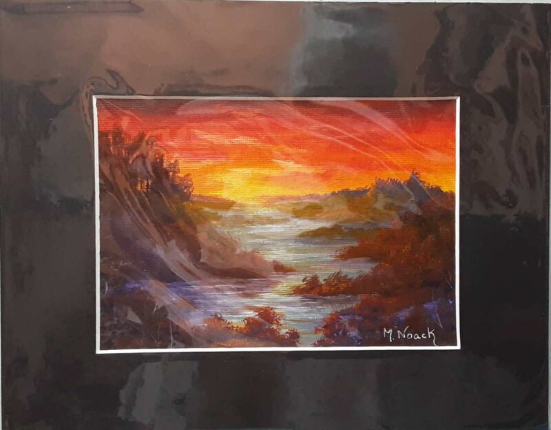 Sunset ~ 8x10 matted Oil